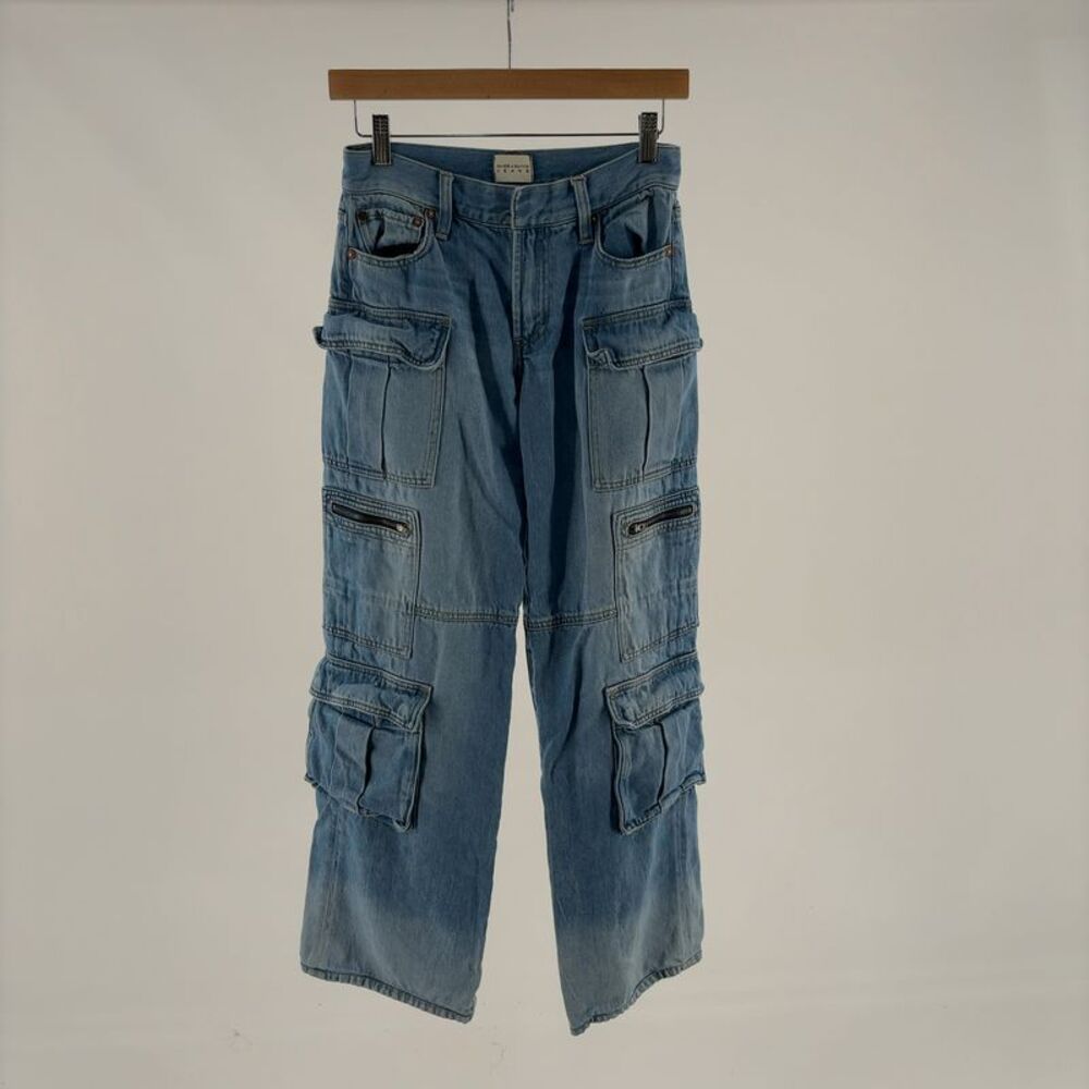 Alice + Olivia Denim Cargo Pants